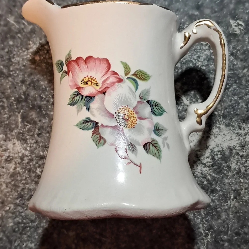 Vintage House Of Webster Ceramics Briar Rose Creamer